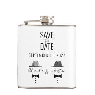 Gay Wedding Save the Date Heupfles