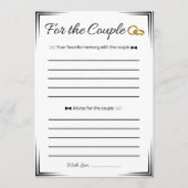 Gay Wedding Shower Game, Voor het paar Kaart (Voorkant)