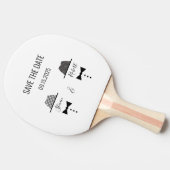 Gay Wedding sparen de Datum Uitnodiging Tafeltennisbatje (Zijkant)