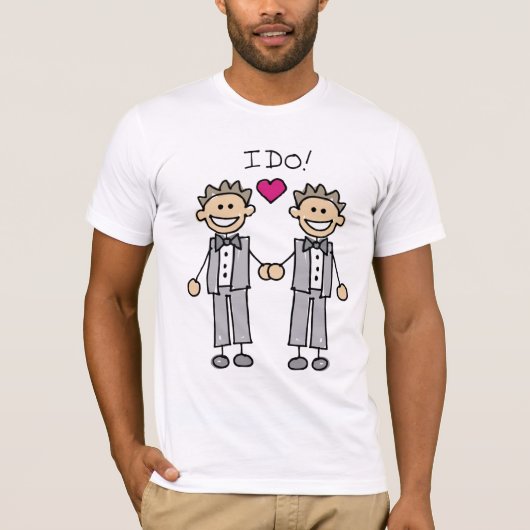 Gay Wedding T-shirt (Voorkant)