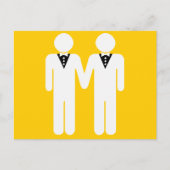 GAY WEDDING TOPPER BRIEFKAART (Voorkant)
