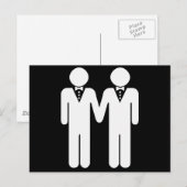 GAY WEDDING TOPPER BRIEFKAART (Voorkant / Achterkant)