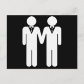 GAY WEDDING TOPPER BRIEFKAART (Voorkant)