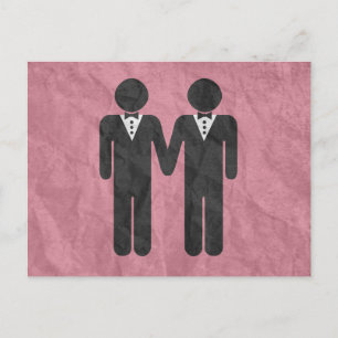 GAY WEDDING TOPPER MANNEN -.png Briefkaart