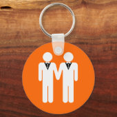 GAY WEDDING TOPPER SLEUTELHANGER (Voorkant)