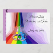 Gay Wedding Uitnodiging (Voorkant / Achterkant)