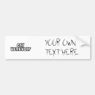 GAY WEREWOLF BUMPERSTICKER