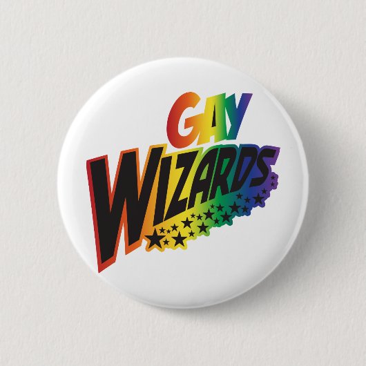 Gay Wizards Ronde Button 5,7 Cm (Voorkant)