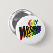 Gay Wizards Ronde Button 5,7 Cm (Voorkant /achterkant)