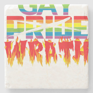Gay Wrath niet Gay Pride - juli viering t Shirt Stenen Onderzetter