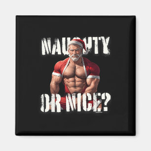 Gay Xmas Muscle Daddy Beer Nice Santa Pride LGBTQ Magneet