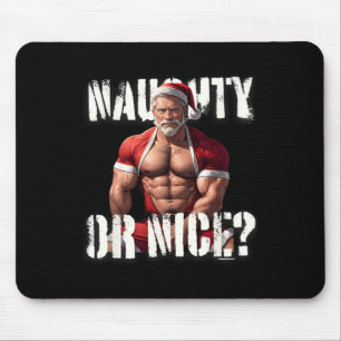 Gay Xmas Muscle Daddy Beer Nice Santa Pride LGBTQ Muismat