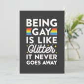 Gay Zijn Is Als Glitters Het Gaat Nooit Weg Aankondiging (Staand voorkant)