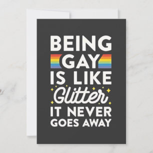 Gay Zijn Is Als Glitters Het Gaat Nooit Weg Aankondiging