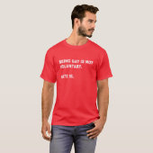 GAY ZIJN IS NIET VRIJWILLIG. HATE IS DAT. GAY PRID T-SHIRT (Voorkant volledig)