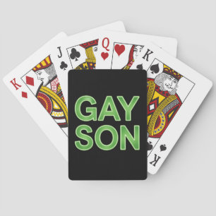 Gay Zoon Funny LGBTQ Pride Pokerkaarten