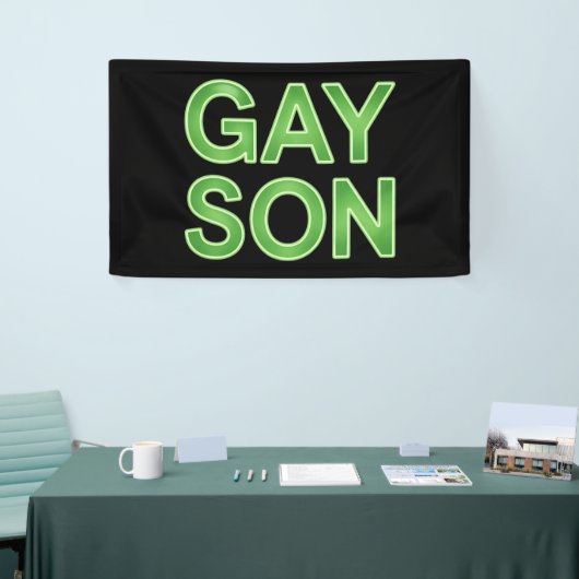 Gay Zoon Grappig LGBTQ Pride Spandoek (Beurs)