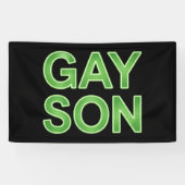 Gay Zoon Grappig LGBTQ Pride Spandoek (Horizontaal)