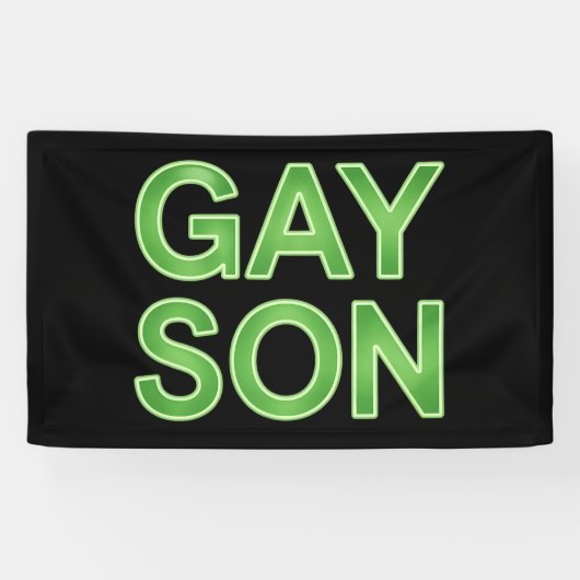 Gay Zoon Grappig LGBTQ Pride Spandoek (Horizontaal)