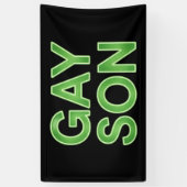 Gay Zoon Grappig LGBTQ Pride Spandoek (Verticaal)