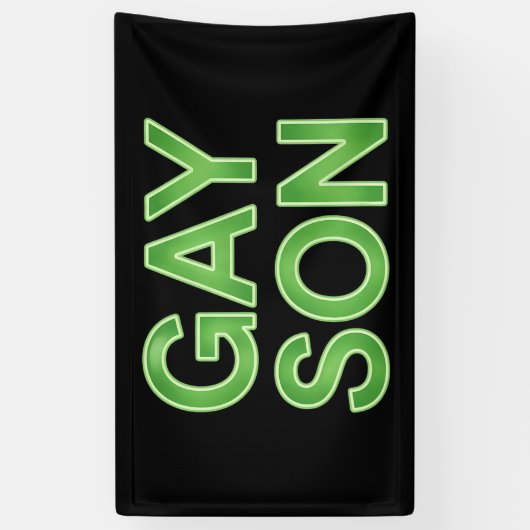 Gay Zoon Grappig LGBTQ Pride Spandoek (Verticaal)