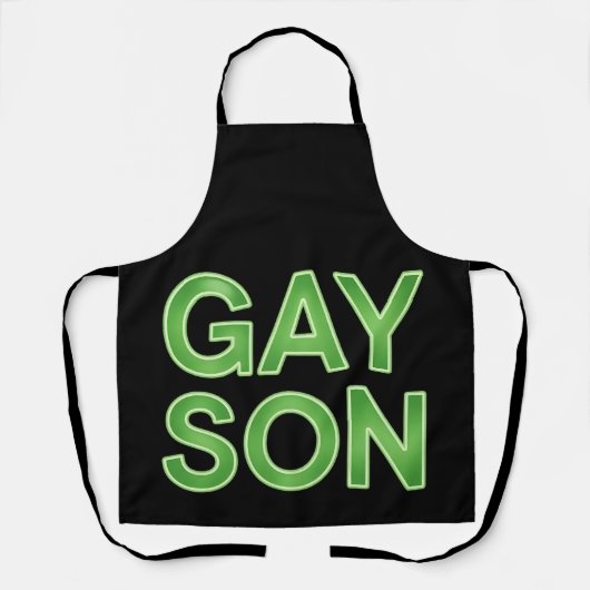 Gay Zoon Grappig LGBTQ Trots Schort (Voorkant)