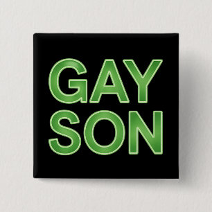 Gay Zoon Grappig LGBTQ Trots Vierkante Button 5,1 Cm
