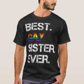 Gay zuster LGBTQ Lesbisch zuster Gift T-shirt (Voorkant)