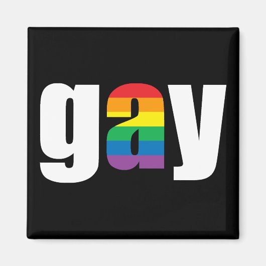 Gay zwarte magneet (Voorkant)