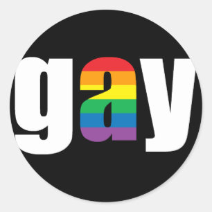 Gay zwarte Sticker