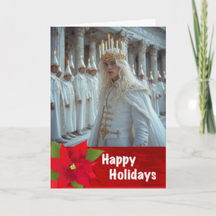 Gay Zweeds LichtFest van St. Lucia Kerstkaart Kaart