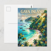 Gaya-eiland Maleisië Briefkaart (Voorkant / Achterkant)
