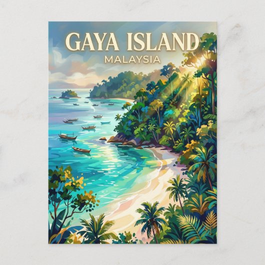 Gaya-eiland Maleisië Briefkaart (Voorkant)