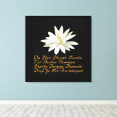 Gayatri mantra canvas afdruk (Insitu (Houten vloer))