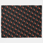 Gayatri mantra fleece deken (Voorkant (Horizontaal))