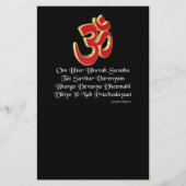 Gayatri mantra flyer (Achterkant)
