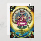 Gayatri Mantra (godin) Briefkaart (Voorkant / Achterkant)