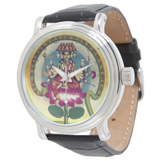 Gayatri Mantra (godin) Horloge (Gekanteld)