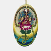 Gayatri Mantra (godin) Keramisch Ornament (Rechts)