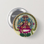 Gayatri Mantra (godin) Ronde Button 5,7 Cm (Voorkant /achterkant)