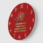 Gayatri mantra grote klok (Hoek)