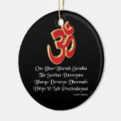 Gayatri mantra keramisch ornament (Links)