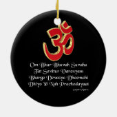 Gayatri mantra keramisch ornament (Achterkant)
