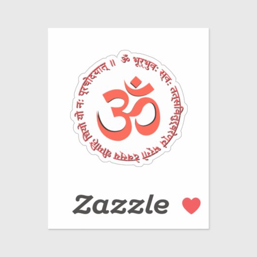 Gayatri Mantra "Om Bhur Bhuva Swah" Sticker (Vel)
