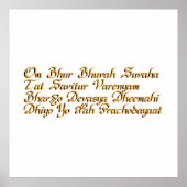 Gayatri mantra poster (Voorkant)