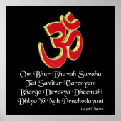 Gayatri mantra poster (Voorkant)