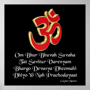 Gayatri mantra poster