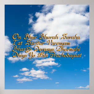 Gayatri mantra poster