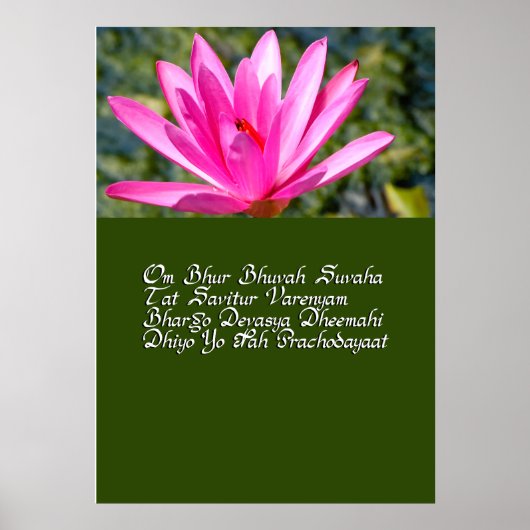 Gayatri mantra poster (Voorkant)