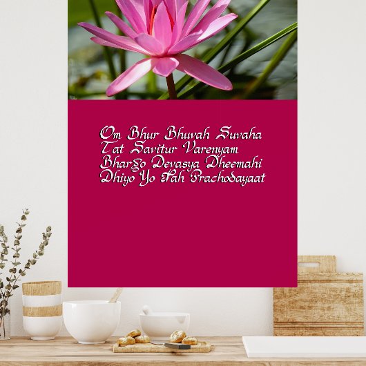 Gayatri mantra poster (Keuken)